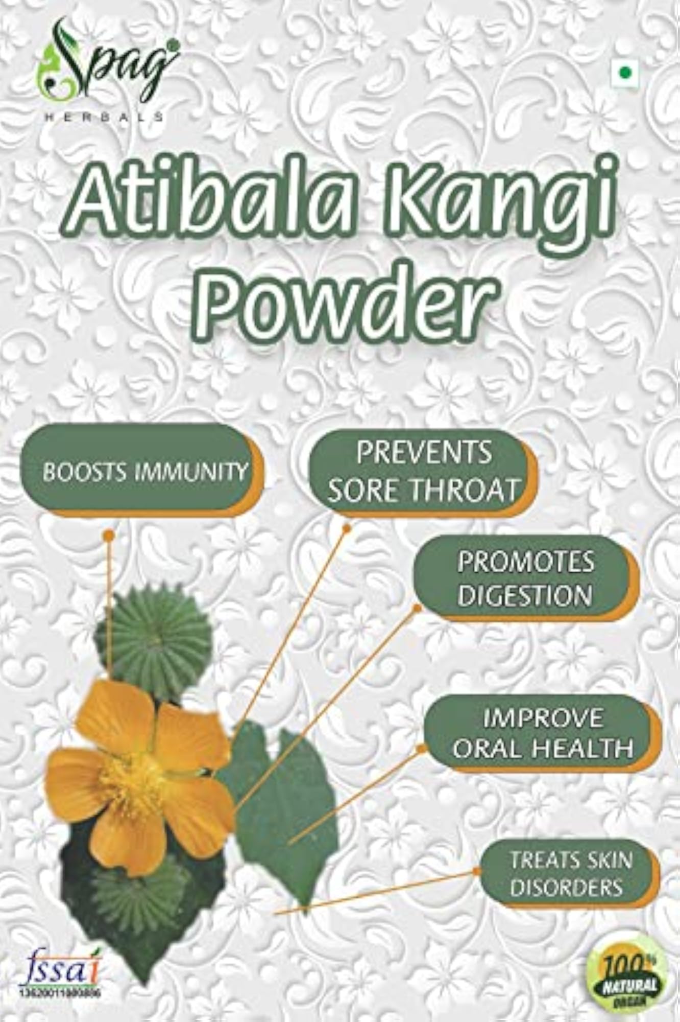 Spag Herbals Atibala Churna 350g for Herbal Health